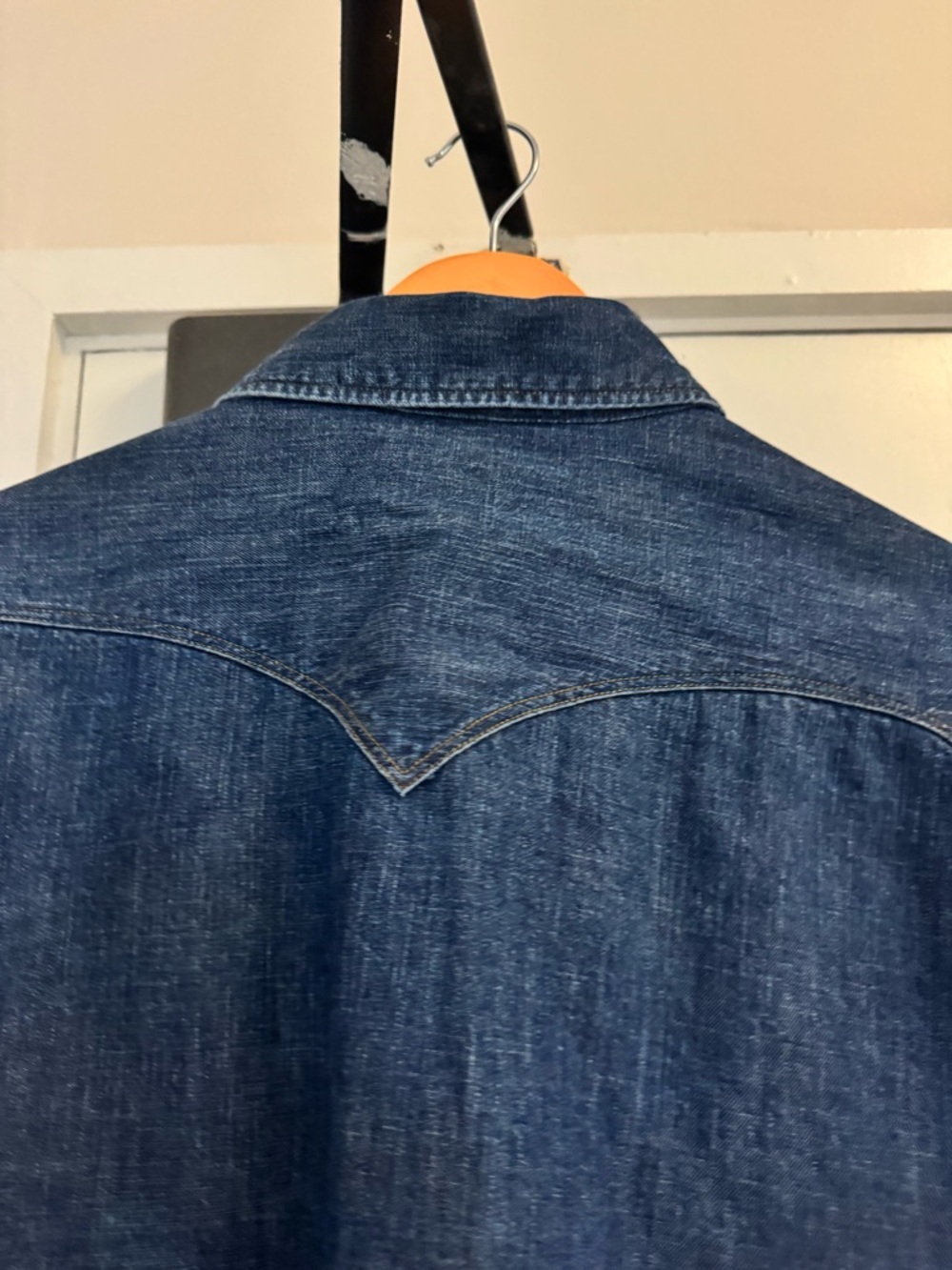 Stevenson Overall Co Cody Japanese Denim Western Shirt size XXL - Picture 4 of 5